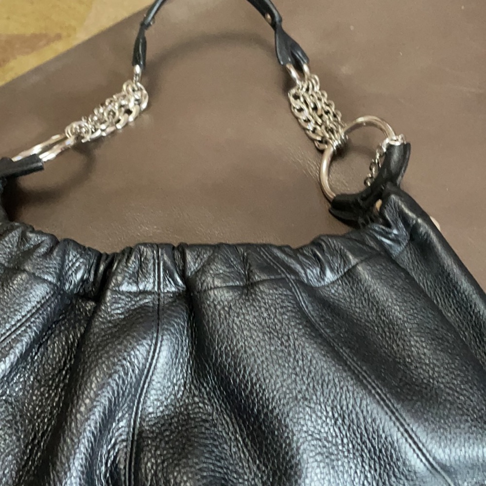 Be e black leather bag - Picture 5 of 5